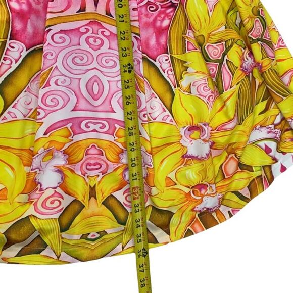 Mackenzie Mode | US 2 | Floral Sleeveless Mini Zip-Up Fit and Flare Dress - Picture 10 of 12